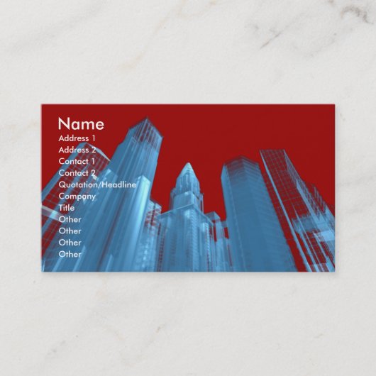 business_card visitekaartje (Voorkant)