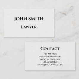 Business card visitekaartje