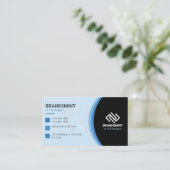 business card visitekaartje (Staand voorkant)