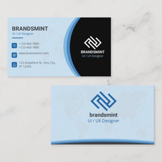 business card visitekaartje (Voorkant / Achterkant)