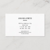 Business Card Visitekaartje (Achterkant)