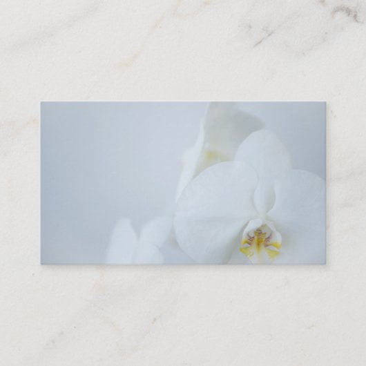 Business Card White Orchids Visitekaartje (Voorkant)