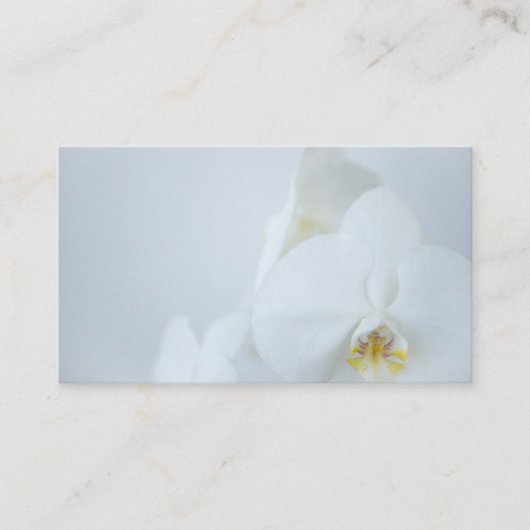 Business Card White Orchids Visitekaartje (Voorkant)