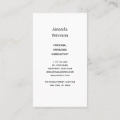 Business card with abstract colorful background visitekaartje (Achterkant)