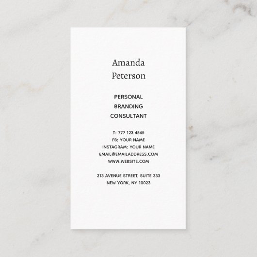 Business card with abstract colorful background visitekaartje (Achterkant)