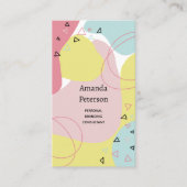Business card with abstract colorful background visitekaartje (Voorkant)