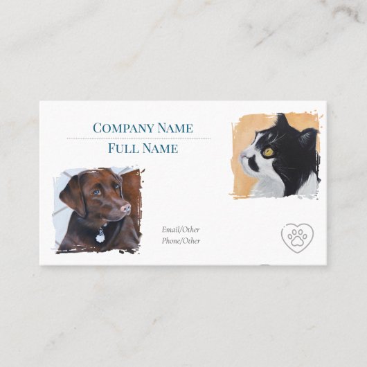 Business Card with appointment  Visitekaartje (Voorkant)