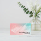 Business card with background bright style visitekaartje (Staand voorkant)