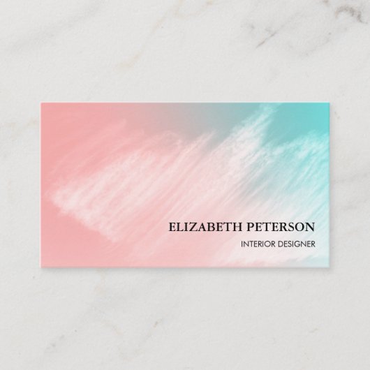 Business card with background bright style visitekaartje (Voorkant)