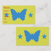 Business Card with Flag of Bady Bassitt, Brazil Visitekaartje (Voorkant / Achterkant)