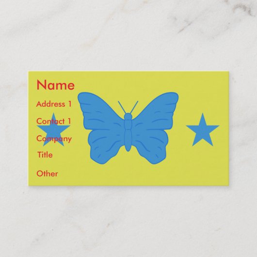 Business Card with Flag of Bady Bassitt, Brazil Visitekaartje (Voorkant)