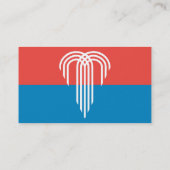 Business Card with Flag of Kansas City, Missouri Visitekaartje (Achterkant)