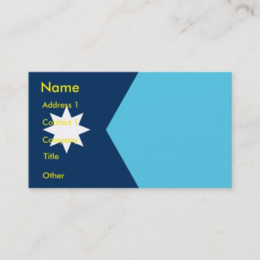 Business Card with Flag of Minnesota Visitekaartje (Voorkant)