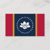 Business Card with Flag of Mississippi State, USA Visitekaartje (Achterkant)