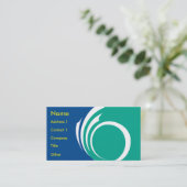Business Card with Flag of Ottawa, Canada Visitekaartje (Staand voorkant)