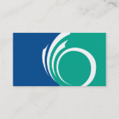 Business Card with Flag of Ottawa, Canada Visitekaartje (Achterkant)