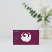 Business Card with Flag of Phoenix City, Arizona Visitekaartje (Staand voorkant)