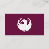 Business Card with Flag of Phoenix City, Arizona Visitekaartje (Achterkant)