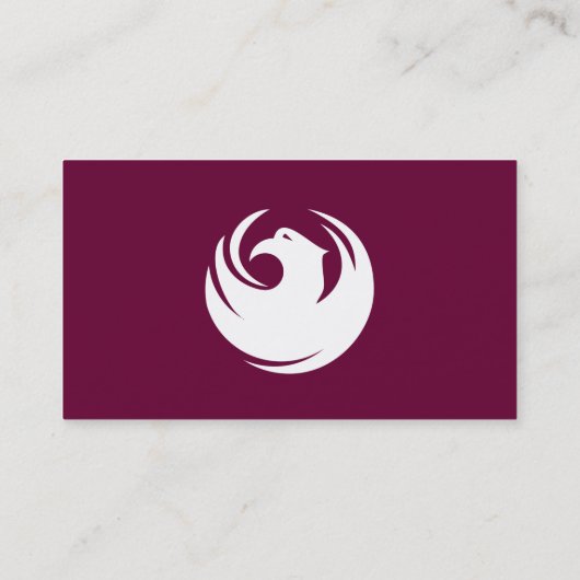 Business Card with Flag of Phoenix City, Arizona Visitekaartje (Achterkant)