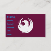 Business Card with Flag of Phoenix City, Arizona Visitekaartje (Voorkant)
