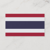Business Card with Flag of Thailanda Visitekaartje (Achterkant)