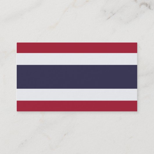 Business Card with Flag of Thailanda Visitekaartje (Achterkant)