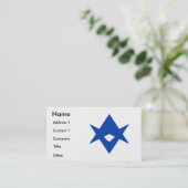 Business Card with Flag of Toyota City, Japan Visitekaartje (Staand voorkant)