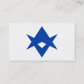 Business Card with Flag of Toyota City, Japan Visitekaartje (Achterkant)