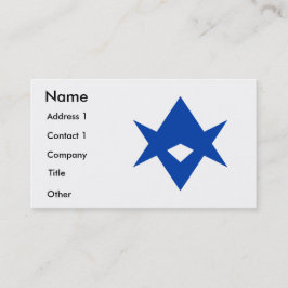 Business Card with Flag of Toyota City, Japan Visitekaartje