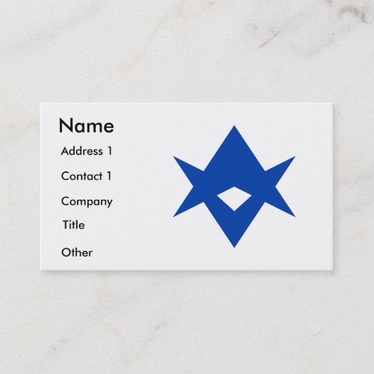 Business Card with Flag of Toyota City, Japan Visitekaartje (Voorkant)