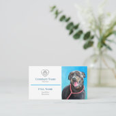 Business Card with painting of flowers Visitekaartje (Staand voorkant)