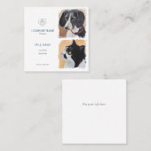 Business Card with painting of pets Contactkaartje (Voorkant / Achterkant)
