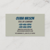 Business Card with QR Code | Modern Design Visitekaartje (Voorkant)