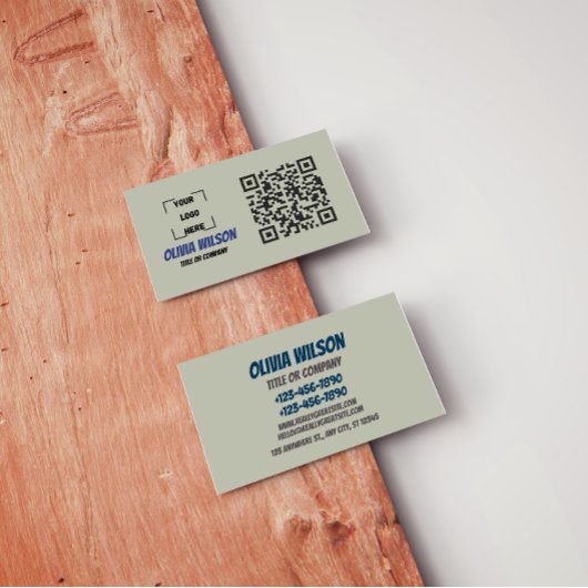 Business Card with QR Code |  Modern Design Visitekaartje