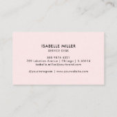 Business Card with QR Code | Modern Pink Design Visitekaartje (Achterkant)