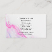 Business card with stripe. visitekaartje (Achterkant)