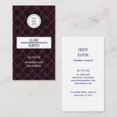 Business card with texture background visitekaartje (Voorkant / Achterkant)