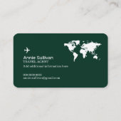Business Card with Travel Agency Logo Visitekaartje (Achterkant)