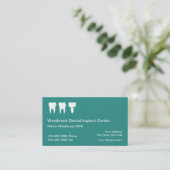 Business Cards Online voor tandheelkundige implant Visitekaartje (Staand voorkant)