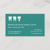 Business Cards Online voor tandheelkundige implant Visitekaartje (Voorkant)
