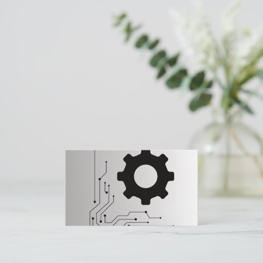 Business Cards Tech Visitekaartje (Staand voorkant)