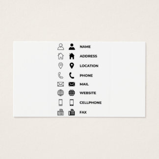 Business cards template  visitekaartje