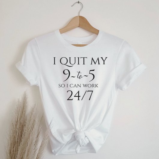 Business Casual Graphic Tee - Quit 9 to 5 Tri-Blend Shirt