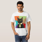Business Cat Advice Animal Meme T-shirt (Voorkant volledig)