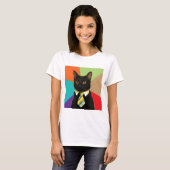 Business Cat Advice Animal Meme T-shirt (Voorkant volledig)