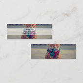 Business Cat met stropdas Mini Visitekaartje (Voorkant / Achterkant)