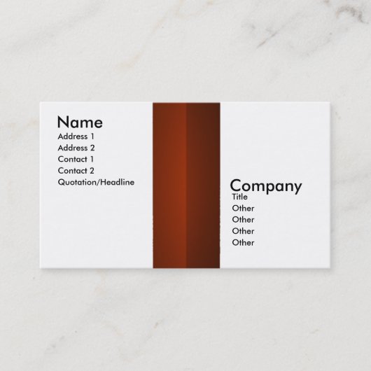 Business Center Collectie Visitekaartje (Voorkant)