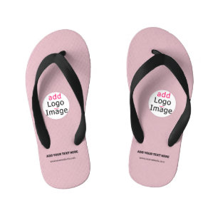 Business Chic  Logo Dusty Roos Roze Kinder Teenslippers
