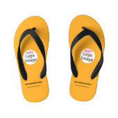 Business Chic  Logo Macaroni & Cheese Kinder Teenslippers (Voetbed)