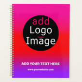  Business Chic Logo Magenta & Paars Planner (Voorkant)